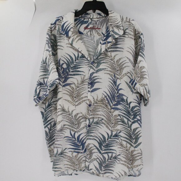 Robert Graham Other - Robert graham shirt mens 4XL Mar Azul Gauze Cotton Cheetah Palm Leaf classic fit
